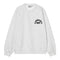 Carhartt WIP Arch Script Sweat - Ash Heather / Dark Navy Stone Washed - Streetart.fr