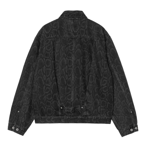 Carhartt WIP Belmar Jacket - Snake Camo / Black Heavy Stone Wash - Streetart.fr