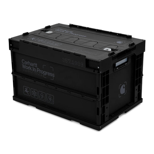 Carhartt WIP Boxed Foldable Container - Black / Grey - Streetart.fr