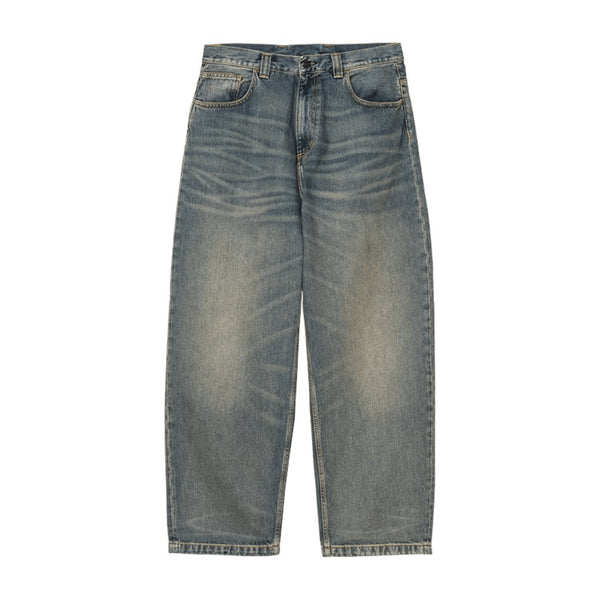 Carhartt Wip Brandon Pant - Blue Worn Used Wash - Streetart.fr