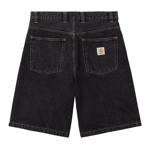 Carhartt WIP Brandon Short - Black Stone Washed - Streetart.fr