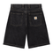 Carhartt WIP Brandon Short - Black Stone Washed - Streetart.fr