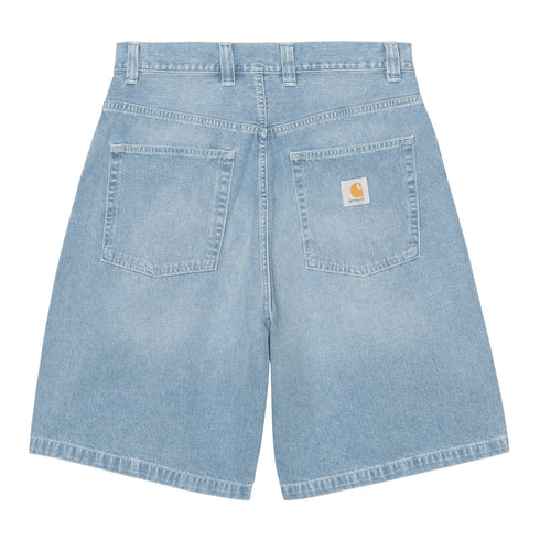 Carhartt WIP Brandon Short - Blue Light True Washed - Streetart.fr