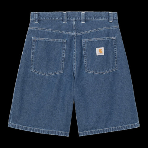Carhartt Wip Brandon Short - Blue Stone Washed - Streetart.fr