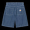 Carhartt Wip Brandon Short - Blue Stone Washed - Streetart.fr
