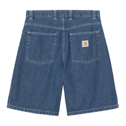 Carhartt WIP Brandon Short - Blue Stone Washed - Streetart.fr