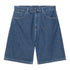 Carhartt WIP Brandon Short - Blue Stone Washed - Streetart.fr