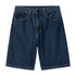 Carhartt WIP Brandon Short - Blue Stone Washed - Streetart.fr