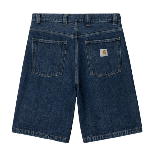 Carhartt WIP Brandon Short - Blue Stone Washed - Streetart.fr
