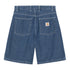 Carhartt WIP Brandon Short - Blue Stone Washed - Streetart.fr