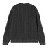 Carhartt WIP Carter Sweat - Black Garment Dyed - Streetart.fr