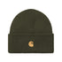 Carhartt WIP Chase Beanie - Olive / Gold - Streetart.fr