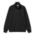 Carhartt WIP Chase Neck Zip - Sweat Black / Gold - Streetart.fr