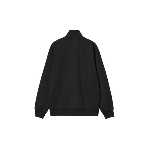 Carhartt WIP Chase Neck Zip Sweat Shirt - Black / Gold - Streetart.fr