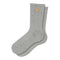 Carhartt WIP Chase Socks - Grey Heather / Gold - Streetart.fr
