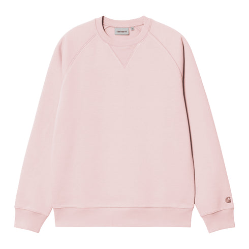 Carhartt WIP Chase Sweat Crew - Air Pink / Gold - Streetart.fr