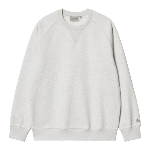 Carhartt WIP Chase Sweat Crew - Ash Heather / Gold - Streetart.fr