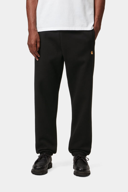 Carhartt Wip Chase Sweat Pant - Black / Gold - I037458_00F_XX