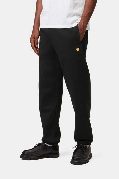 Carhartt Wip Chase Sweat Pant - Black / Gold - I037458_00F_XX