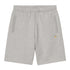 Carhartt WIP Chase Sweat Short - Grey Heather / Gold - Streetart.fr