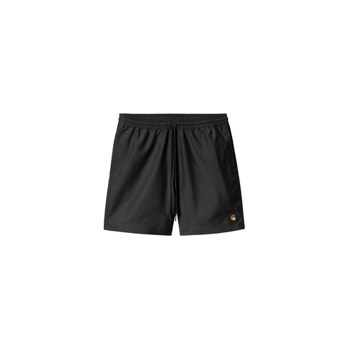 Carhartt WIP Chase Swim Trunk - Black / Gold - Streetart.fr