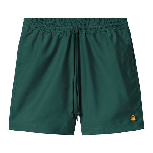 Carhartt WIP Chase Swim Trunk - Dark Fir / Gold - Streetart.fr