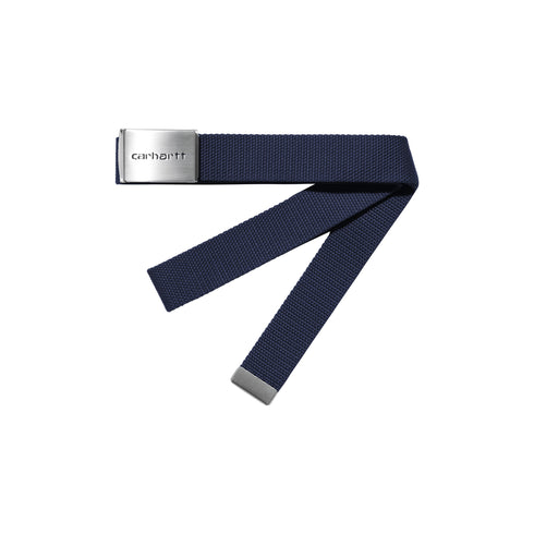 Carhartt WIP Clip Belt Chrome Ink - Streetart.fr