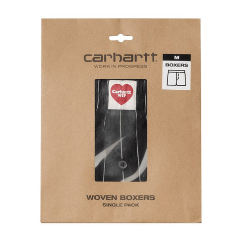 Carhartt Wip Cotton Boxer Seaton Stripe Black / Wax - Streetart.fr
