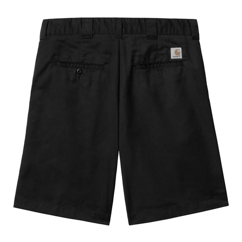 Carhartt WIP Craft Short - Black Rinsed - Streetart.fr