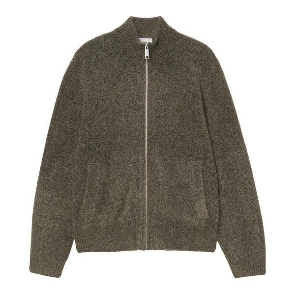 Carhartt WIP Curtis Sweater Jacket - Tangled Shungite - Streetart.fr