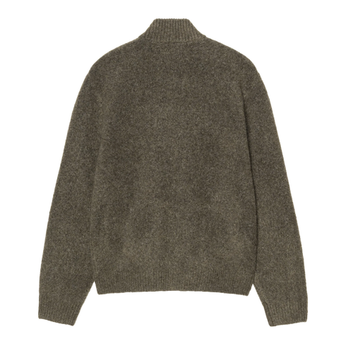 Carhartt WIP Curtis Sweater Jacket - Tangled Shungite - Streetart.fr