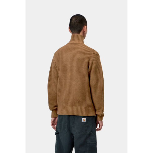 Carhartt Wip Detroit Half Zip Sweater - Wip H Brown - I035398_3TG_XX
