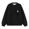 Carhartt WIP Detroit Sweat - Black Stone Washed - Streetart.fr