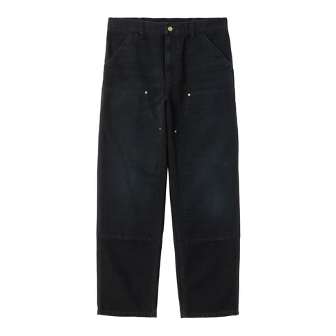 Carhartt WIP Double Knee Pant - Black Stone Canvas - Streetart.fr