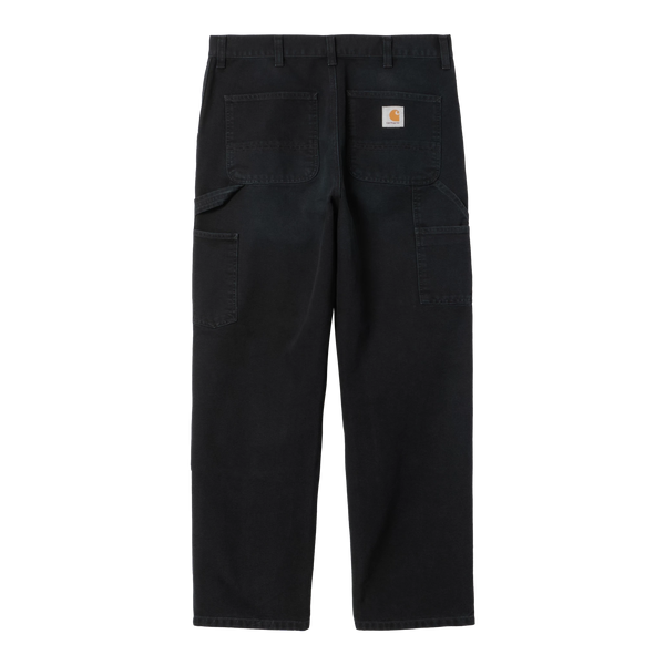 Carhartt WIP Double Knee Pant - Black Stone Canvas - Streetart.fr