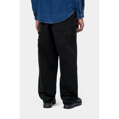 Carhartt WIP Double Knee Pant - Black Stone Canvas - Streetart.fr