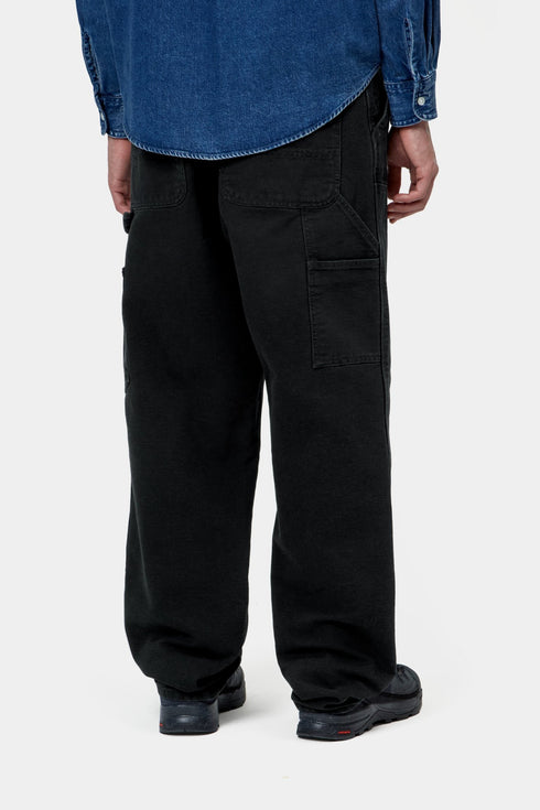 Carhartt Wip Double Knee Pant - Black Stone Canvas - I034796_89_4O