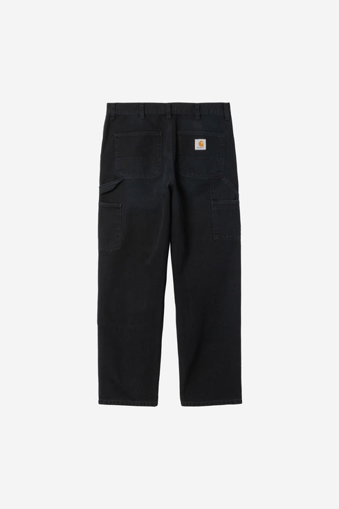 Carhartt Wip Double Knee Pant - Black Stone Canvas - I034796_89_4O