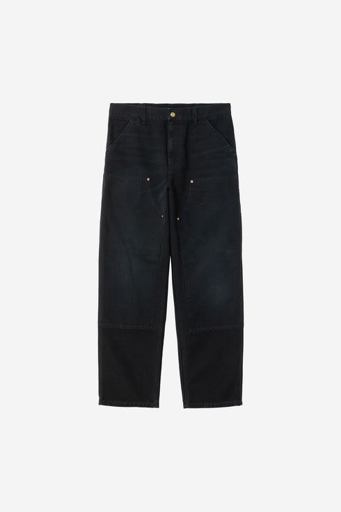 Carhartt Wip Double Knee Pant - Black Stone Canvas - I034796_89_4O