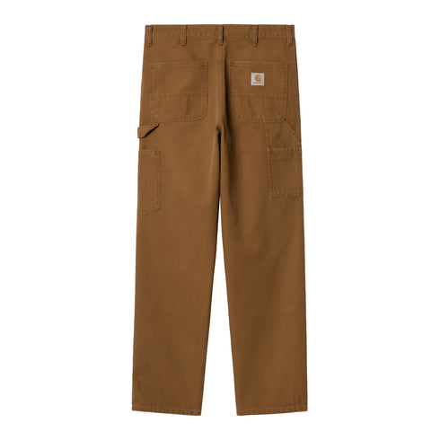 Carhartt WIP Double Knee Pant Deep H Brown Aged Canvas - Streetart.fr