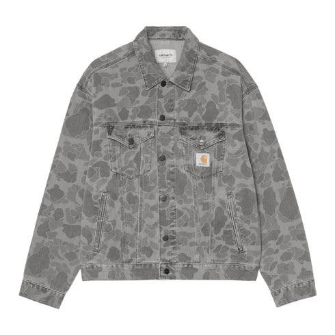 Carhartt WIP Duck Helston Jacket - Camo Duck Black Heavy - Streetart.fr