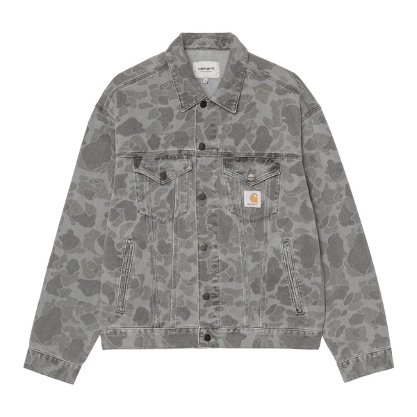 Carhartt Wip Duck Helston Jacket - Camo Duck Black Heavy - Streetart.fr