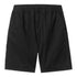 Carhartt WIP Flint Short - Black Garment Dyed - Streetart.fr