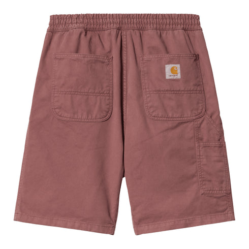 Carhartt WIP Flint Short - Dusty Pink Garment Dyed - Streetart.fr