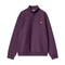 Carhartt Wip Half Zip American Script Sweat - Huckleberry - Streetart.fr