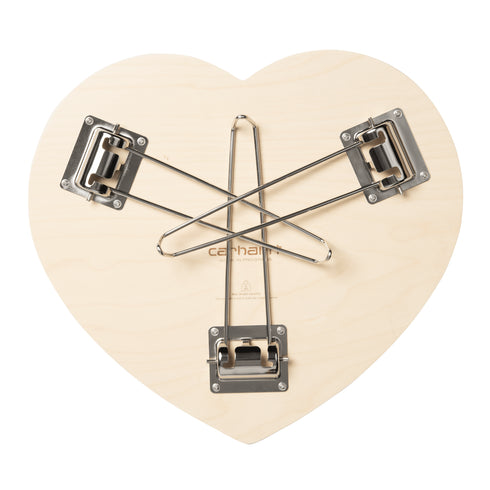 Carhartt WIP Heart Folding Table - Black / White - Streetart.fr