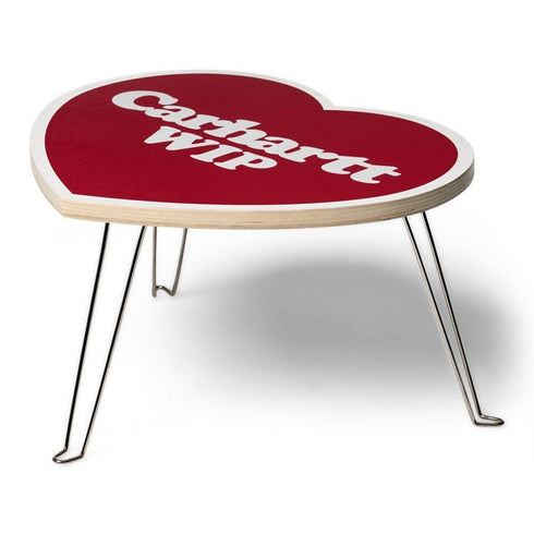 Carhartt Wip Heart Folding Table - Scarlet / White - Streetart.fr