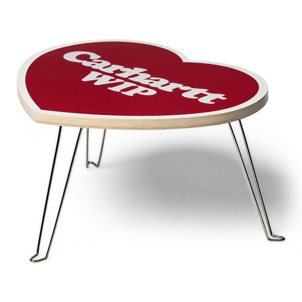 Carhartt Wip Heart Folding Table - Scarlet / White - Streetart.fr