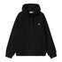 Carhartt WIP Hooded American Script Jacket - Black - Streetart.fr