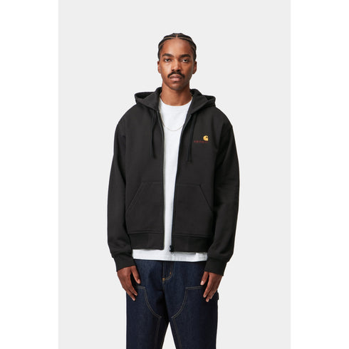 Carhartt WIP Hooded American Script Jacket - Black - I033063_89_XX